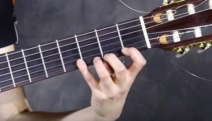 Tanulás gitár a semmiből staging a bal keze, dal akkordok, fülek, összeállítása