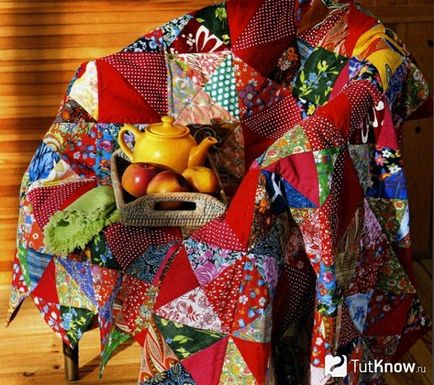 Blanket „gyors” négyzetek patchwork saját kezűleg