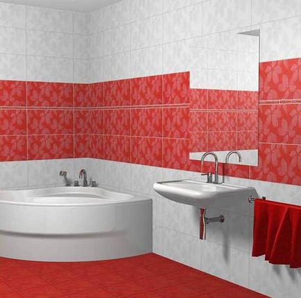 Díszítő fürdőszoba csempe terem - fotó ötletek, video berendezés saját kezét
