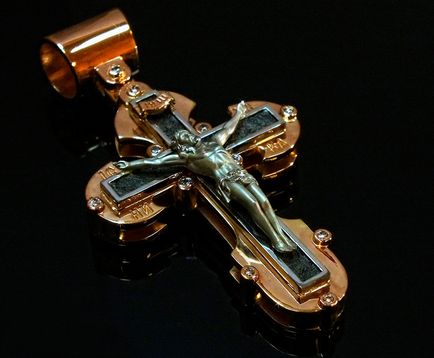 Ortodox kereszt mint szimbólum a hit és dekoráció