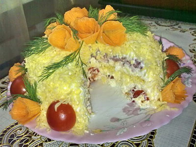 Saláták esküvőre különböző receptek és dekoráció