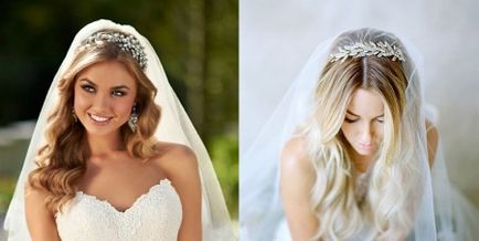 Esküvői tiara (61 fotó) modell, hogy az esküvő a menyasszony, képek a fátylat, és egy tiara-rács