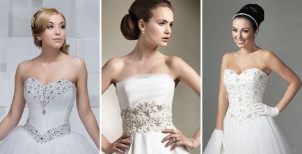 Esküvői ruhák egy fűző készült gyöngy - felülvizsgálata legnépszerűbb és tartozékok fotókkal