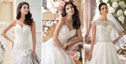 Esküvői ruhák egy fűző készült gyöngy - felülvizsgálata legnépszerűbb és tartozékok fotókkal