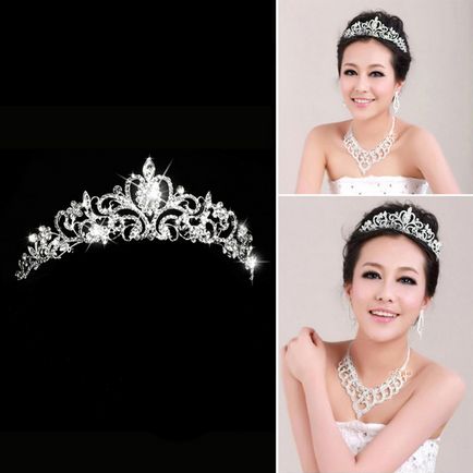 Menyasszonyi frizura a tiara és tiara fotó- és ötletek