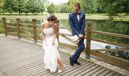 Esküvői cipő nélkül sarka 2017 - melyik modellt választja, fotó