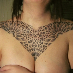 Tattoo stílus dotvork (dotwork), fotók, vázlatok tetoválás