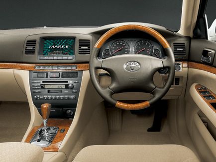 Toyota Mark II (2000-2004) teljesítmény és az ár, fotók és felülvizsgálat