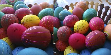 Világos, márvány, mintás átfogó útmutató a tojások színezése