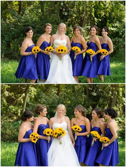 Sárga és kék esküvői