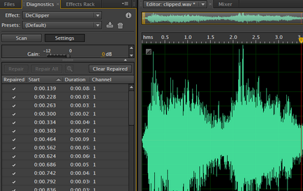 Adobe Audition, hogyan kell eltávolítani zaj