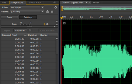 Adobe Audition, hogyan kell eltávolítani zaj