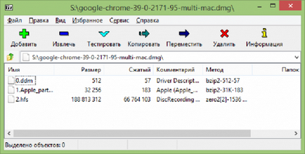 A nyitott dmg fájlokat A nyitott dmg fájlokat