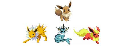 Az evolúció eevee Pokemon menni 1