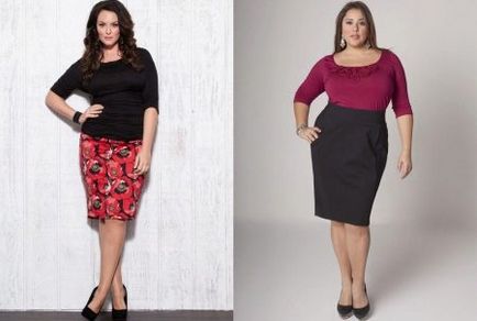 Szoknyák a túlsúlyos nők 2019 (104 fénykép) nagy, elegáns, culottes, gyönyörű, stílusok
