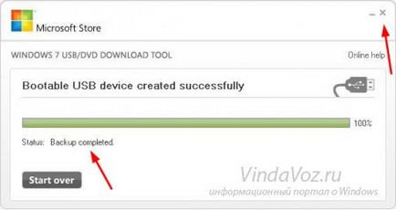 Hogyan fel egy képet a Windows egy USB flash drive