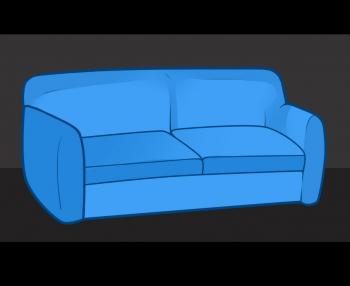 Hogyan rajzoljunk egy kanapén