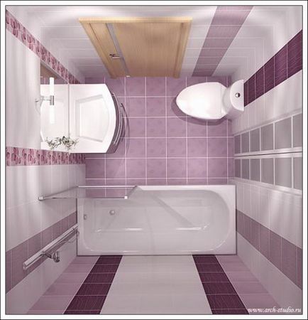Tervezés egy kis fürdőszoba