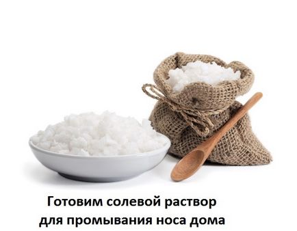 Hogyan mosson orrát sós
