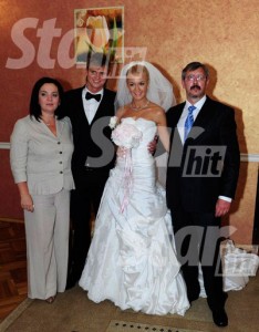Esküvői Tarasova és Olgi Buzovoy