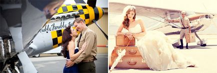 Aviation esküvő - tervezési ötletek és forgatókönyvek, Újak ruhák, öltözködési a vendégek,