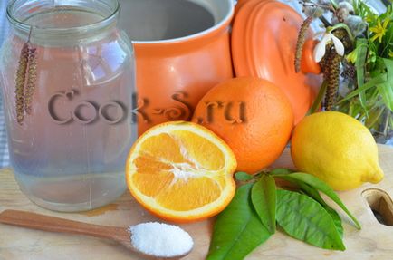 Birch sap - konzerválás citrom és narancs - lépésről lépésre recept fotókkal, konzervipari