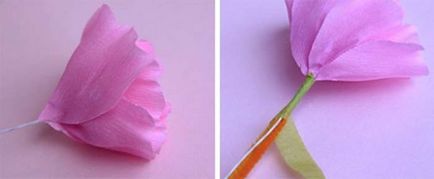 Virágok papírból kezét, hogyan kell csinálni egy mesterkurzust