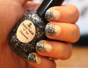 Glitter köröm design - rajz és fotó manikűr (köröm) Glitter köröm design - rajz és fotó manikűr
