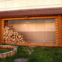 Woodshed az országban a kezüket egy fényképet, és hogyan kell építeni egy woodshed