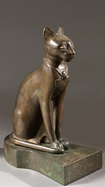 Az egyiptomi istennő Bastet (Bast) - istennő fejét egy macska - egyiptomi piramisok örökre!