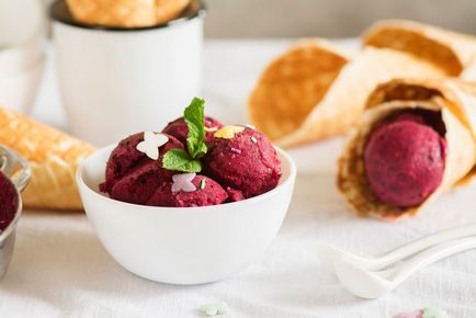 Gyümölcs sorbet fagylalt otthon, a hivatalos honlapján receptek Julia Vysotsky