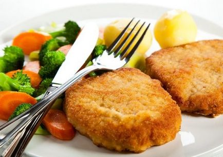 Díszítsük a szeletek (hús, csirke, hal) receptek képekkel (mit főzzön köret a szelet) Díszítsük a szeletek (hús, csirke, hal) receptek fotókkal