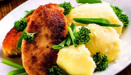 Díszítsük a szeletek (hús, csirke, hal) recept fényképpel (szelet) Díszítsük a szeletek (hús, csirke, hal) receptek fotókkal