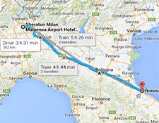 Hogyan lehet eljutni Rimini repülőtér