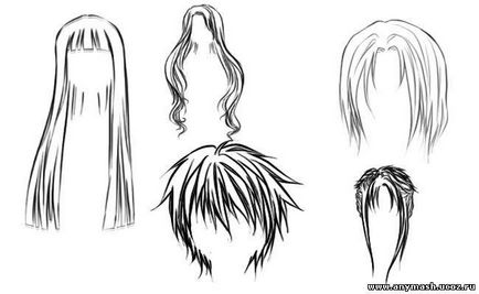 Hogyan kell felhívni anime haj ceruza szakaszokban