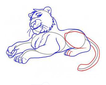Hogyan kell felhívni a tigris, rajz Photoshop