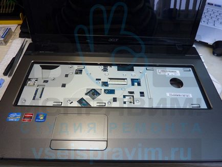 Hogyan tisztítsa meg a acer notebook hűtő rendszer a portól, javítás studio - mind helyes!