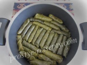 Főzni dolma otthon lépésről lépésre recept fotók