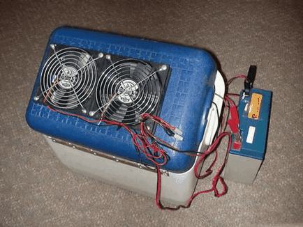 Hogyan készítsünk egy légkondicionáló saját kezűleg az otthoni videó változata a hűtőben