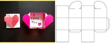 Hogyan készítsünk egy Valentin papírból sablonok