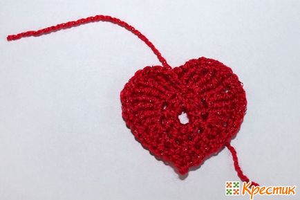 Hogyan lehet lekötni egy horog szív varázsló lépésről lépésre osztályú, kiváló fotó! (Szív horgolt kötött szív Valentin) Hogyan lehet lekötni egy horog szív varázsló lépésről lépésre osztályú, kiváló fotó!