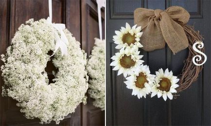 Hogyan lehet díszíteni a bejáratnál, hogy az esküvő ötleteket díszítésére saját kezébe fotókkal