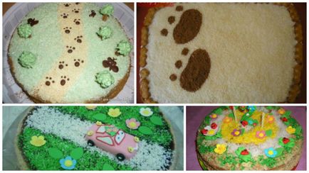 Hogyan lehet díszíteni egy tortát egy gyermek születésnapját otthon
