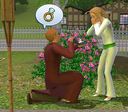 Mint a „The Sims 3” házasságot tipp a gyönyörű esküvő
