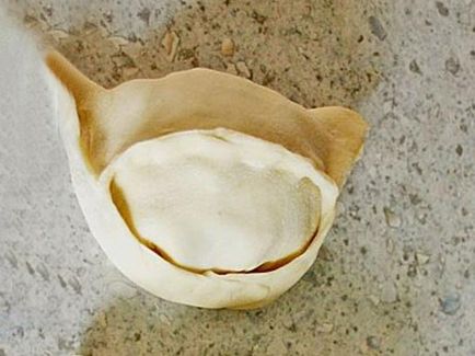 Hogyan csomagoljuk gombóc tésztát közvetlenül a palást recept