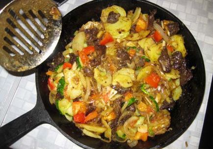 A burgonya és a hús - hús burgonya receptek - hogyan
