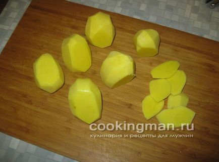 Burgonya sült sajttal - főzés a férfiak
