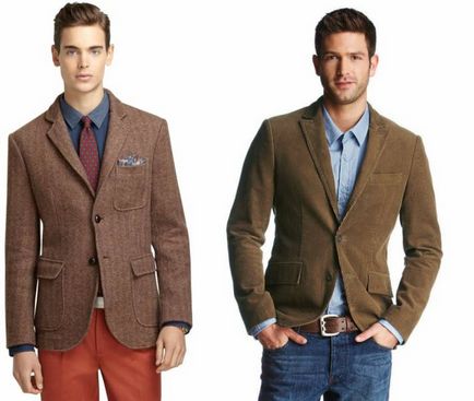 Brown férfi kabát - Ruházat uraknak (dzseki) Brown férfi kabát - Ruházat uraknak