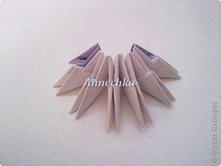 Origami háromszög modulok a rendszer a papír a kezdők és a video tutorials