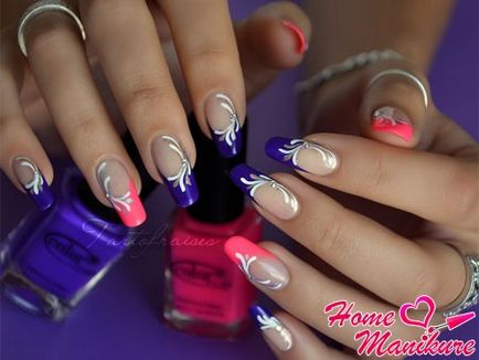 Egyszerű rajzok a körömlakk bélésű nail art (köröm) Egyszerű rajzok lakk a köröm bélésű köröm